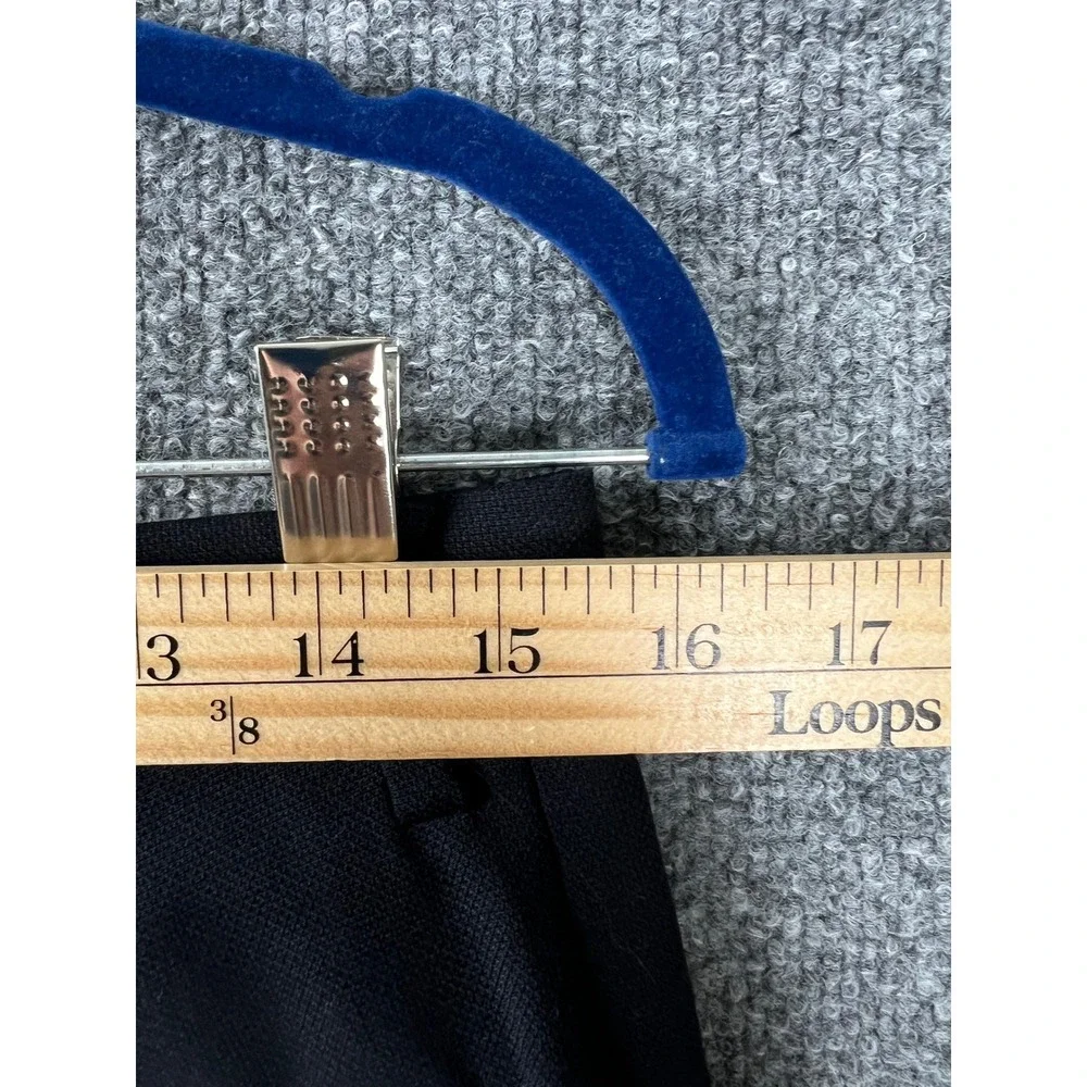 Polo Ralph Lauren Mens 30/30 Wool Blend Cuffed Dress Pants Navy Blue Flat Front - Picture 6 of 8